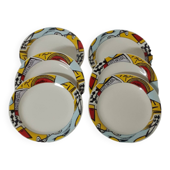 Set of 80's plates