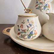Tea Service Café Courtoisie Keramis Boch Louvière Art Deco Phoenix Bird
