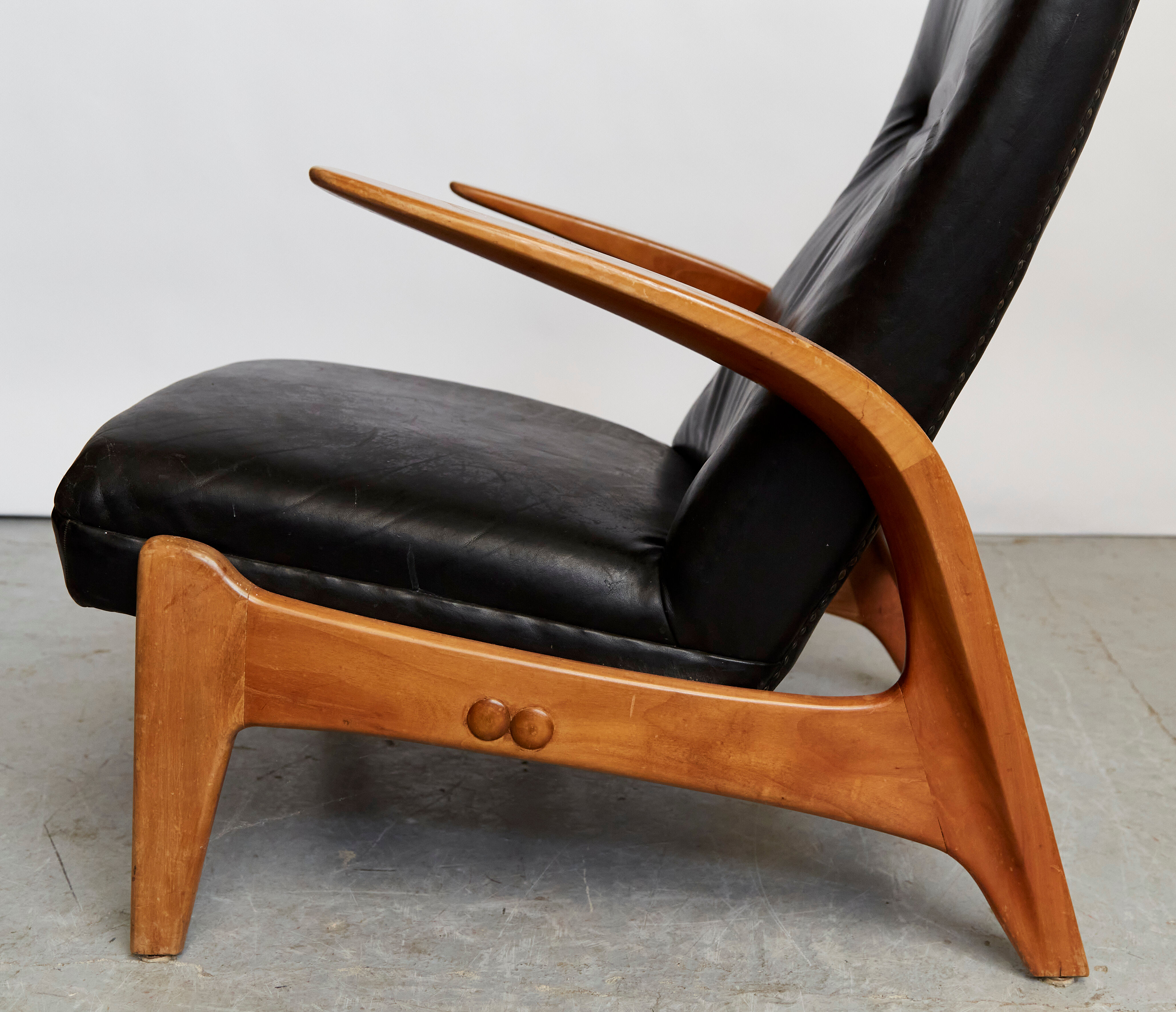 Rolf Rastad & Adolf Relling "Rock'n Rest" Chair and Ottomane for Arnestad Bruk