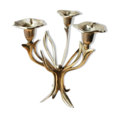 Three branched brass chandelier