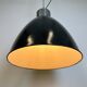 Grande Lampe d'Usine Industrielle en Émail Gris Foncé d'Elektrosvit, 1960s