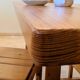 Solid pine table and chairs set – Modern mountain furniture