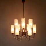Lustre en teck du milieu du siècle années 1960