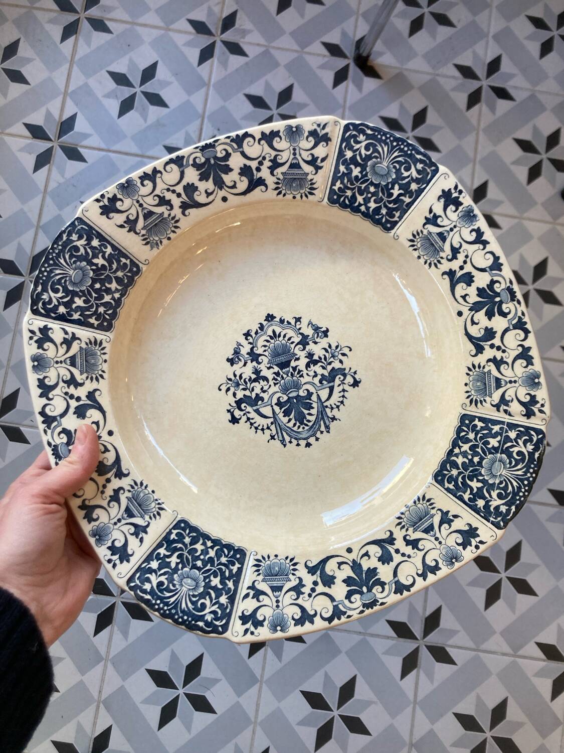 Large old gien dish