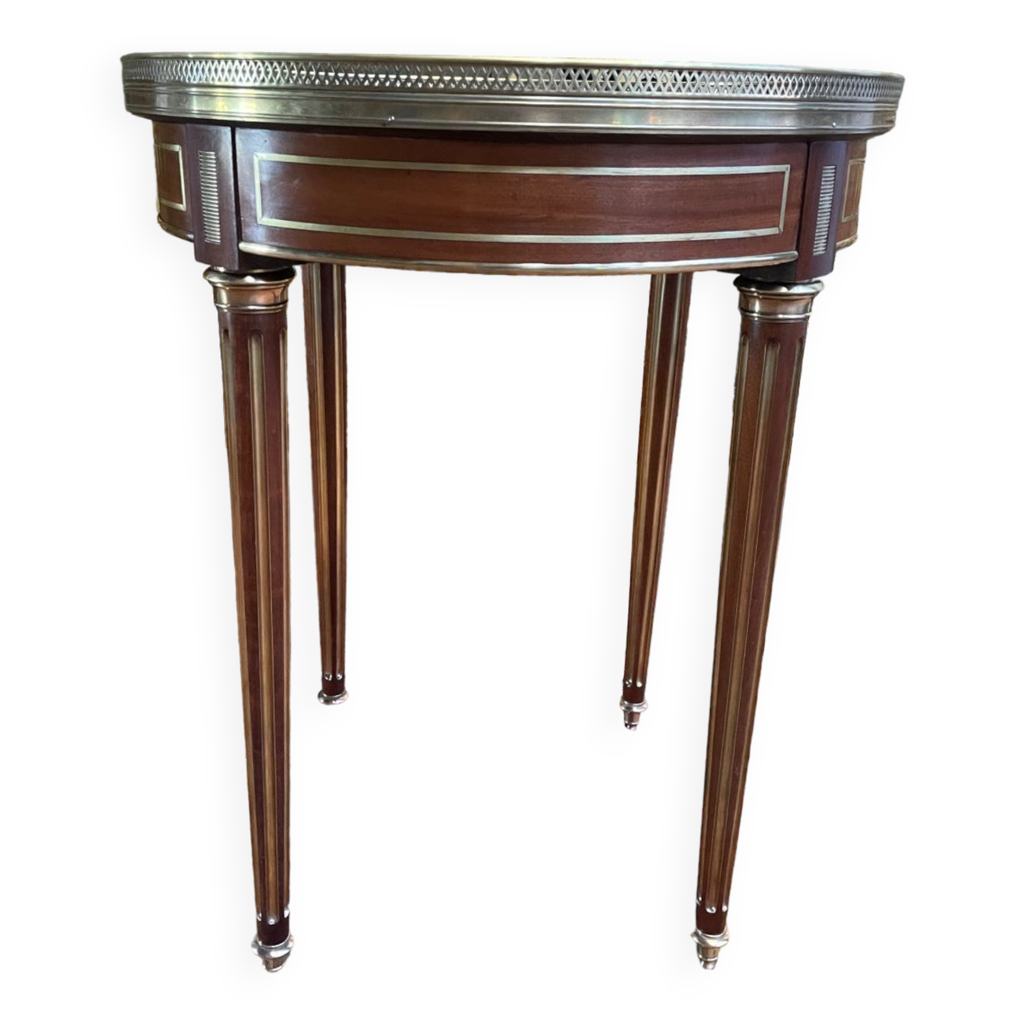Table - Guéridon bouillotte de style Louis XVI restauré