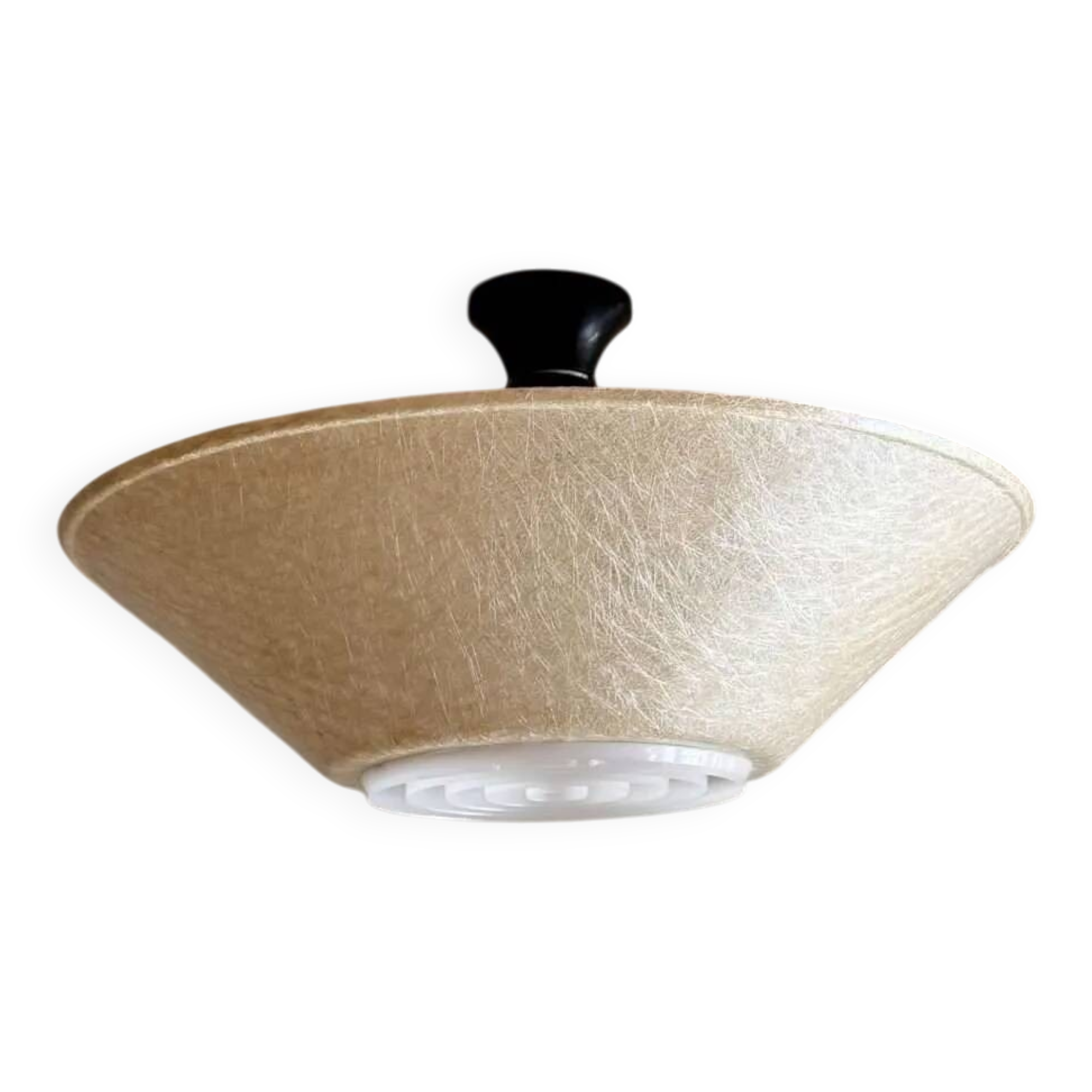 Louis Kalff ceiling light Philips from the 1950s in fibreglass.