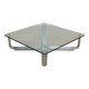 Table basse en verre 100x100x30