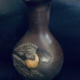 13cm candle holder in the shape of a jug in stoneware, old vintage Norman pitcher
