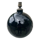 Black opaline ball lamp Art Deco