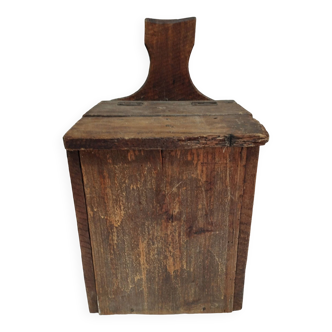 old salt box - 19th century in wood