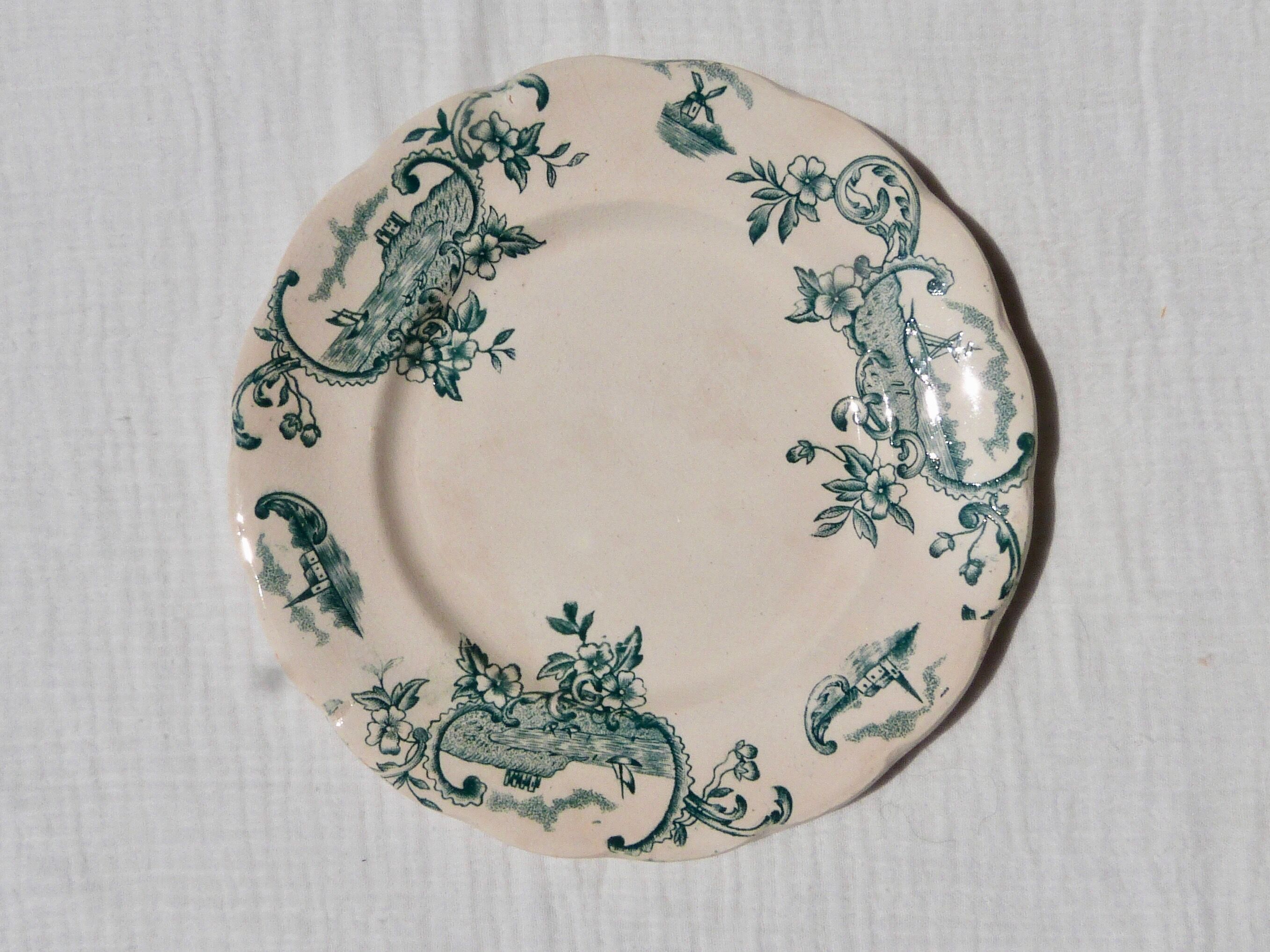 Set of 4 dessert plates Terre de Fer