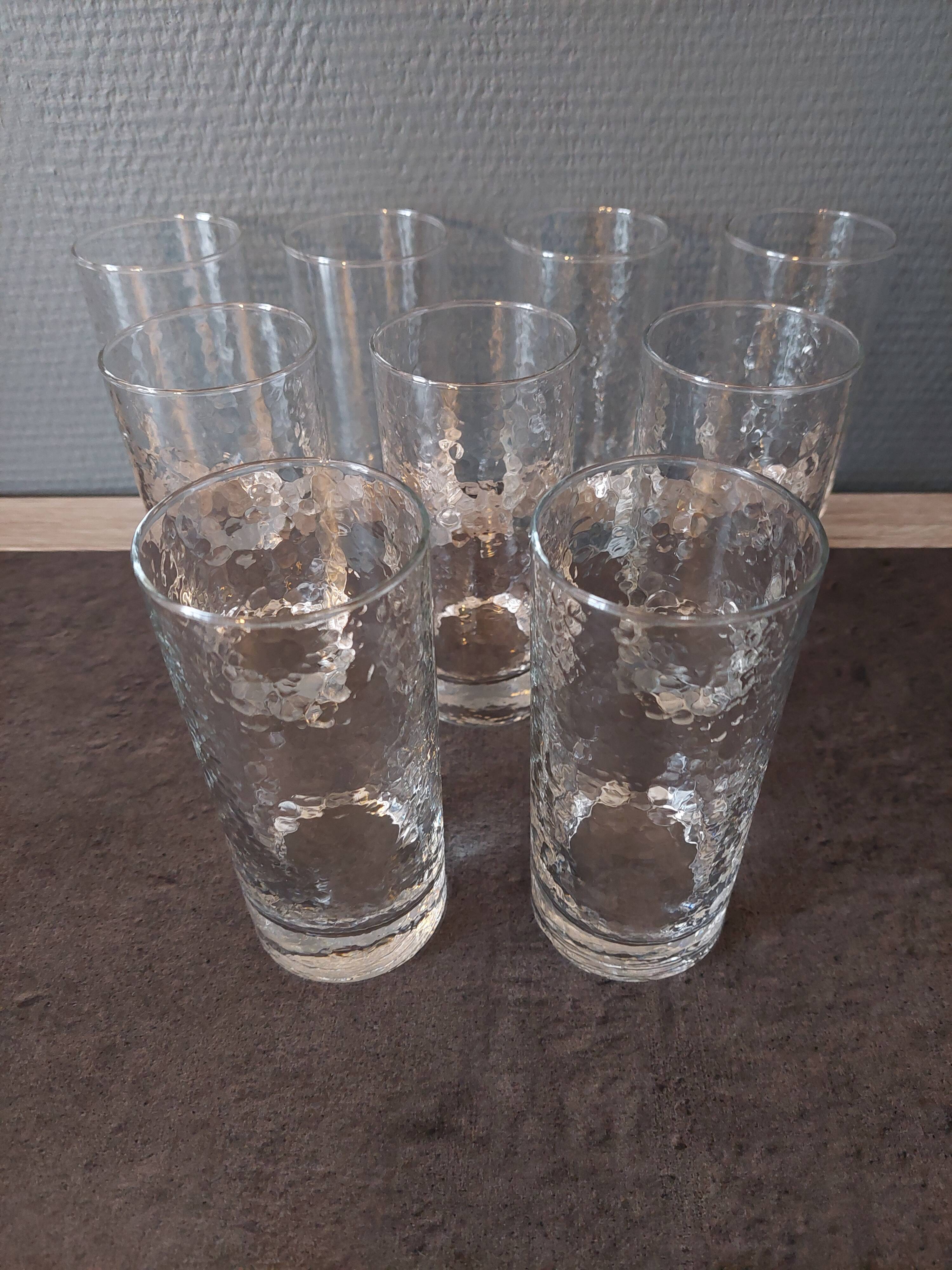 9 water glasses