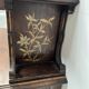 Bureau a gradins en bois décoré de pyrogravures XIX siècle