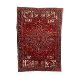 Antique Heriz Rug 335x235 cm Wool Oriental Hand Made Carpet Red, Brown, Blue