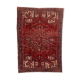 Antique Heriz Rug 335x235 cm Wool Oriental Hand Made Carpet Red, Brown, Blue