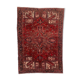 Tapis 335x235 cm laine orientale fait main tapis rouge, marron, bleu
