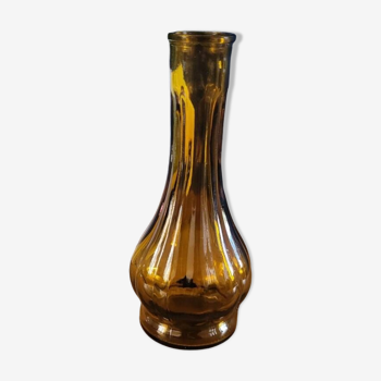 Small amber soliflore vase