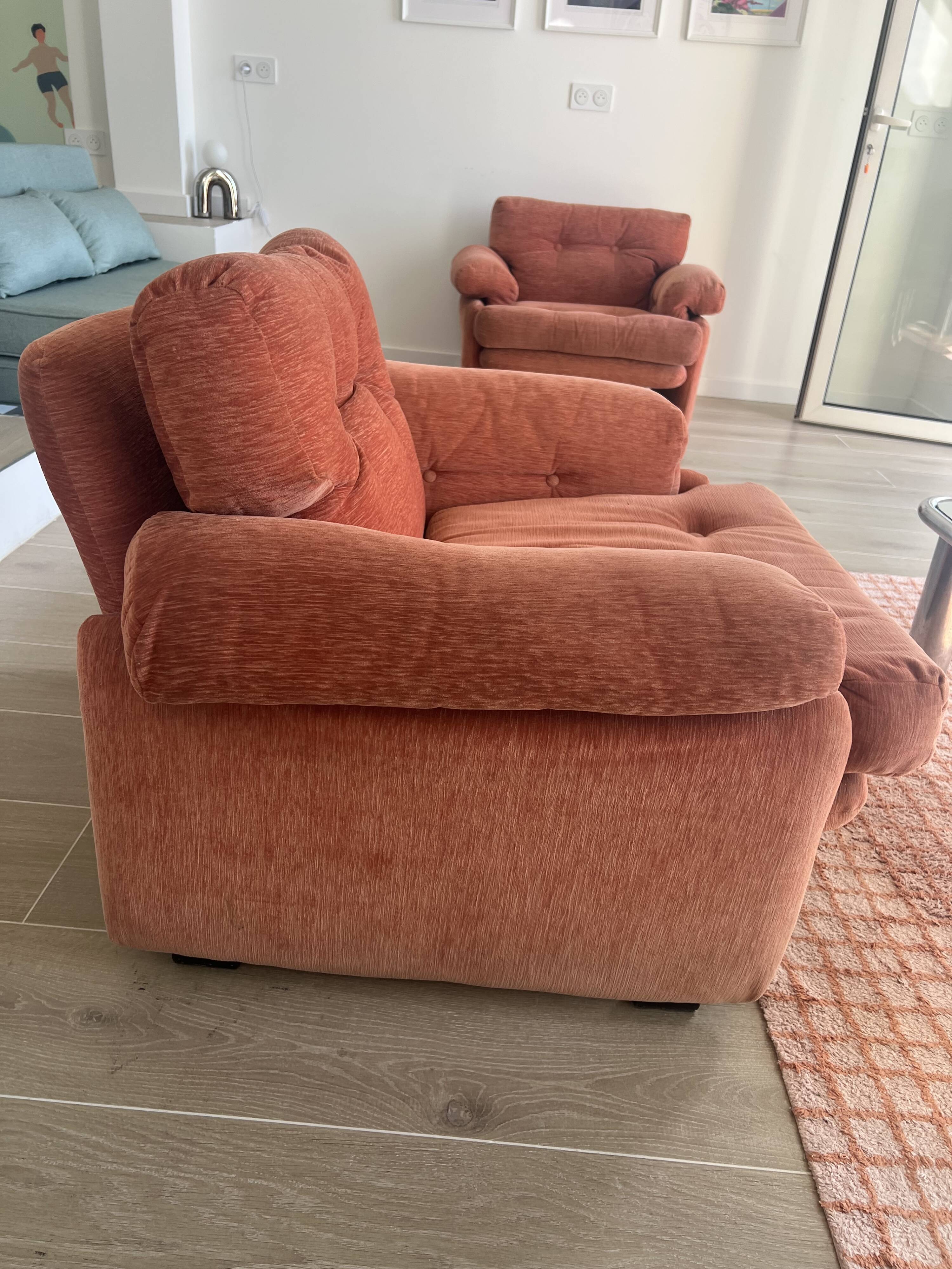 Paire de fauteuils Coronado par Tobia Scarpa pour B&B Italia, 1966