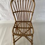 Chaise en rotin vintage