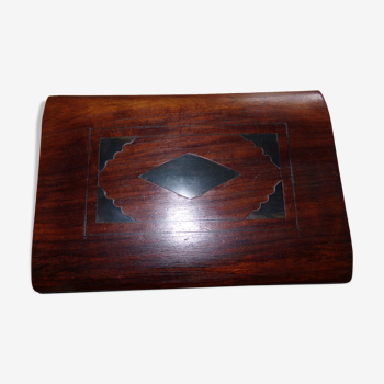 Wooden box and black marquetry