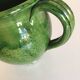 Pichet vase XXL en terre vernissée de Biot vert 1950