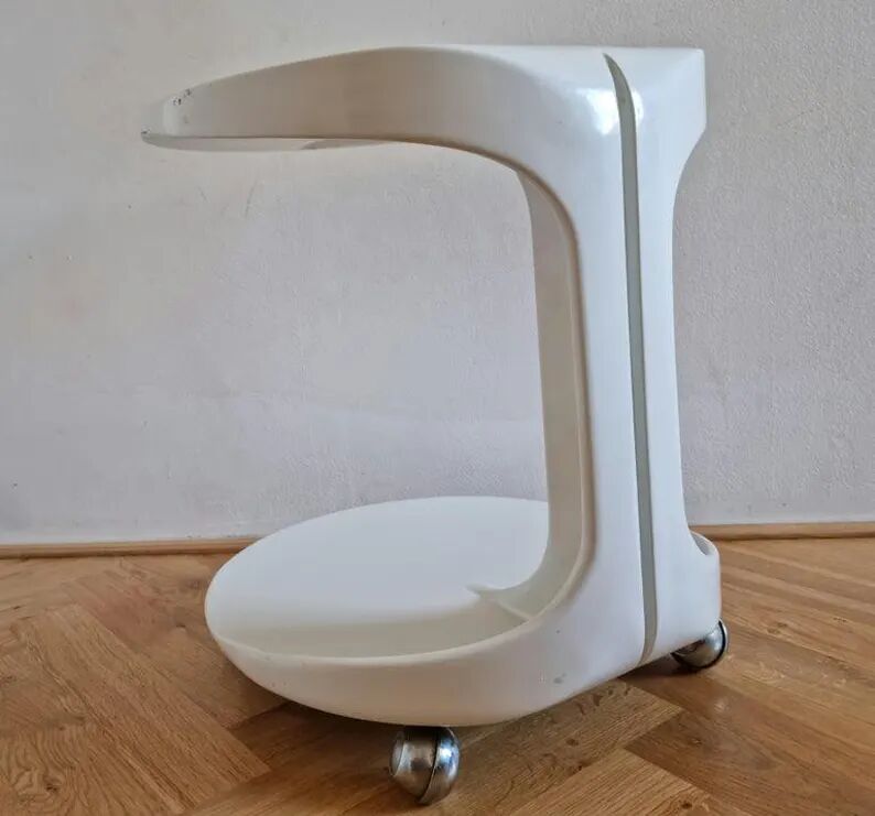 Midcentury Rare Side or Serving Table, Space Age Style, Italy, 1970s