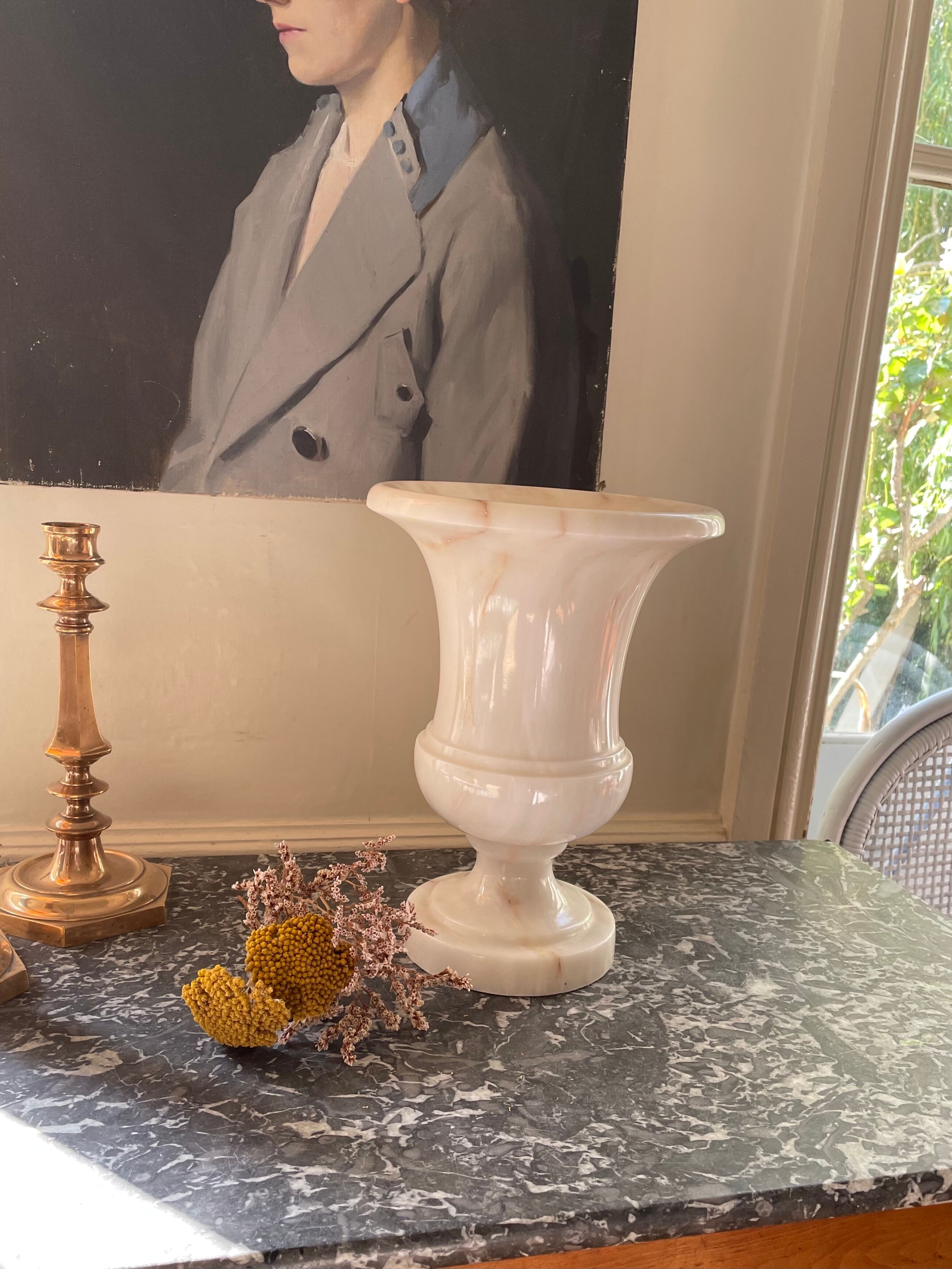 Medici vase in white marble