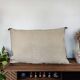 Large white ethnic Berber cushion 60x90 cm