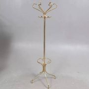 Vintage gold metal coat rack 1960
