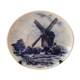 Delft plate decorated hand 1984 Holland mill