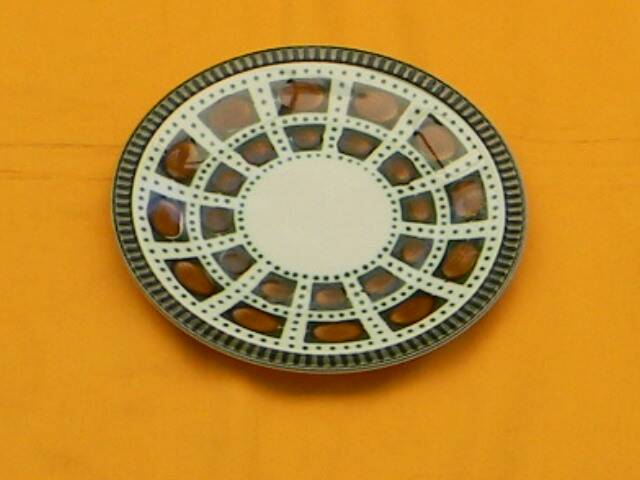 5 vintage ceramic dessert plates Boch Belgium