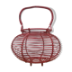 Vintage red egg basket