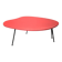 Table basse vintage des années 60 rouge 