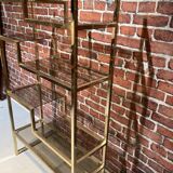 Gold metal shelf