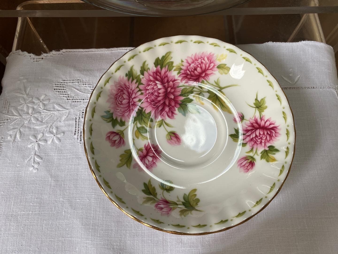 Porcelain cup and sub-cup "November" stamped "Royal Albert"