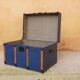 Blue vintage trunk