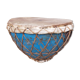 Old Indian "Nagara" drum in blue metal