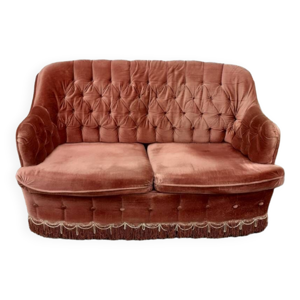 Fauteuil et Canapé Style Napoléon III en Corde, Set de 2 en vente sur