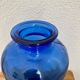 Blue glass vase