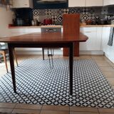 Scandinavian square table teak Henry Walter Klein