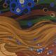 Yves Ganne: The Woman with the Butterfly, original signed lithograph