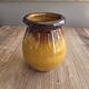 Vintage Ceramic Vase Old Biot - Honey & Chocolate Glaze - Signed