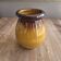 Vintage Ceramic Vase Old Biot - Honey & Chocolate Glaze - Signed
