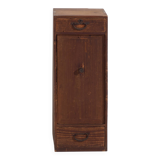 Small antique Japanese cedar furniture with a door and drawers – Taishō / early Shōwa period (circa 1912-1945)