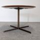 Contemporary round side table or end table.