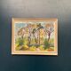 Original Swedish Oil on Panel - 'Forest Path'  – Unsigned Vintage & Framed