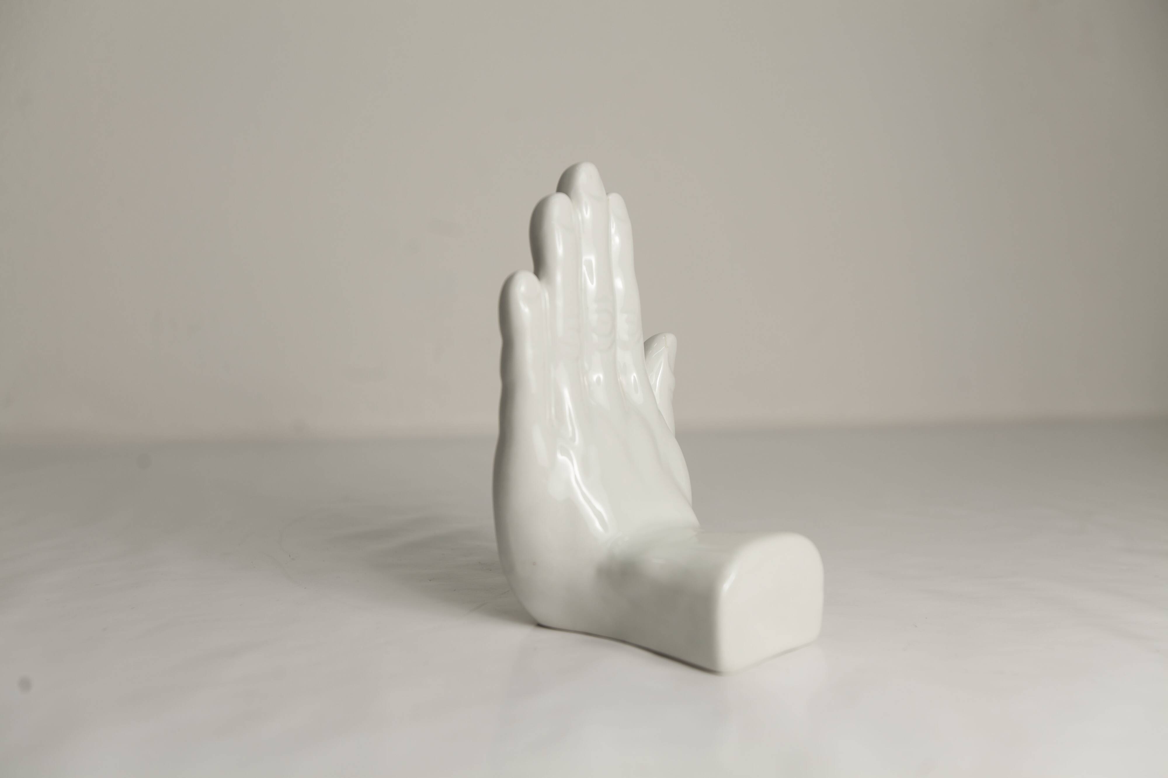 Bookend or ceramic decoration left hand 1980