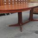 Baumann vintage Scandinavian style oval table with extension