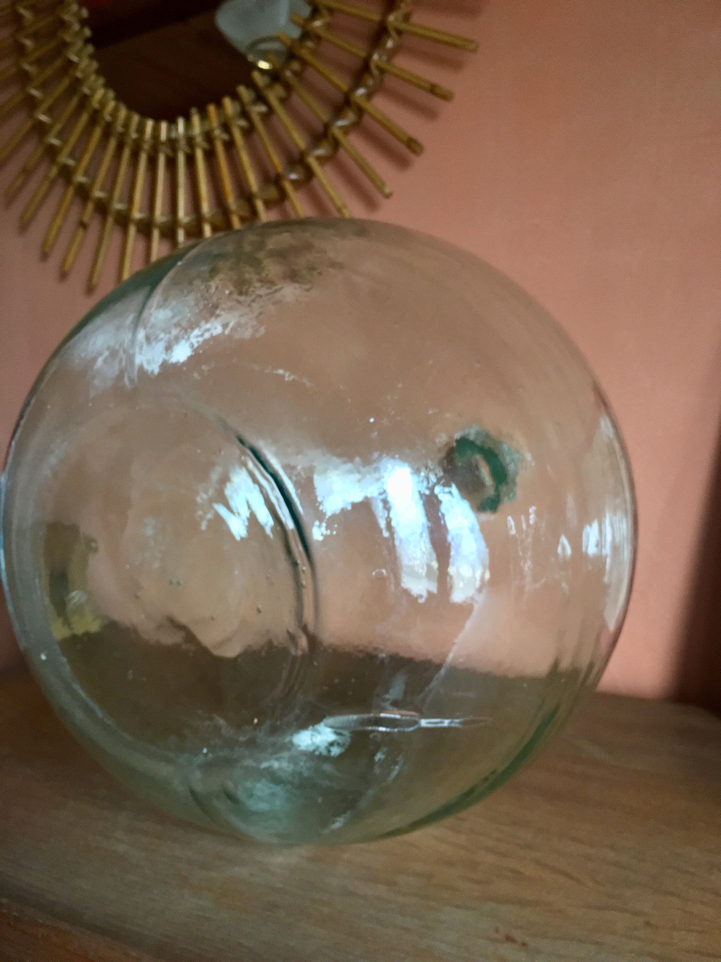 Demijohn 19th 12-litre transparent blue