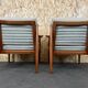 Pair of teak easy armchairs by Svend Aage Eriksen for Glostrup